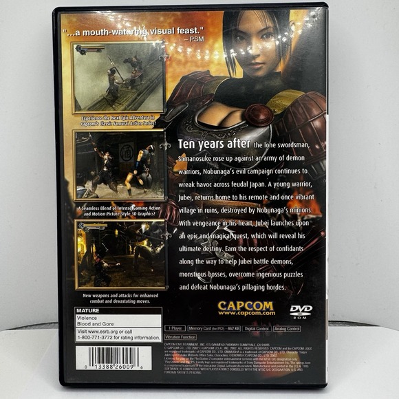 Onimusha 2 Samurai's Destiny PS2 PlayStation 2 - Picture 2 of 4